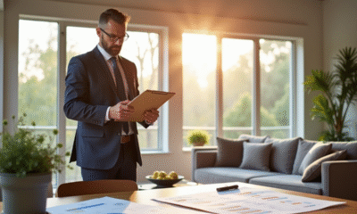Inspecteur energie en intérieur lumineux d'une maison moderne